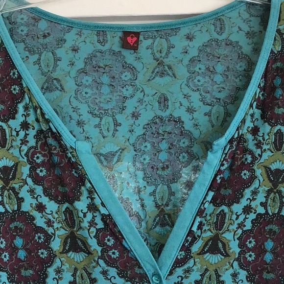 Language Los Angeles Anthropologie Cotton Sequin Top - Picture 3 of 4